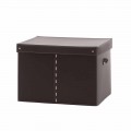 Contenitore Portaoggetti Moderno in Cuoio Rigenerato Made in Italy – Gabry