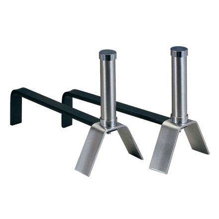 Coppia di Alari per Legna del Camino Altezza 28 cm Made in Italy - Bracciale Viadurini