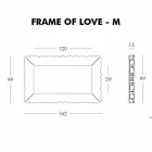 Cornice da parete decorativa Slide Frame Of Love colorata made Italy Viadurini