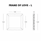 Cornice da parete decorativa Slide Frame Of Love colorata made Italy Viadurini