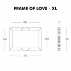 Cornice da parete decorativa Slide Frame Of Love colorata made Italy Viadurini