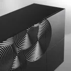 Credenza a 10 ante Ardesia, design moderno, bianca, nera oppure oro Viadurini