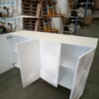 Credenza a 8 ante design moderno Ardesia, bianca, nera oppure oro Viadurini