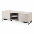 Credenza Bassa Moderna in Legno Mdf e Metallo Made in Italy – Rohan Viadurini