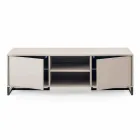Credenza Bassa Moderna in Legno Mdf e Metallo Made in Italy – Rohan Viadurini