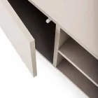 Credenza Bassa Moderna in Legno Mdf e Metallo Made in Italy – Rohan Viadurini