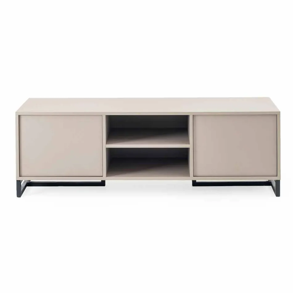 Credenza Bassa Moderna in Legno Mdf e Metallo Made in Italy – Rohan Viadurini