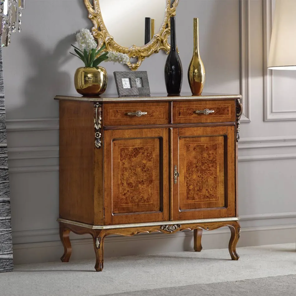 Credenza Classica 2 Ante e 2 Cassetti in Legno Made in Italy - Cheverny Viadurini