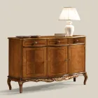Credenza Classica da Interno in Legno Bianco o Noce Made in Italy - Chantilly Viadurini
