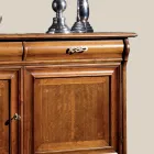 Credenza Classica da Soggiorno in Legno di Noce Made in Italy - Helisa Viadurini