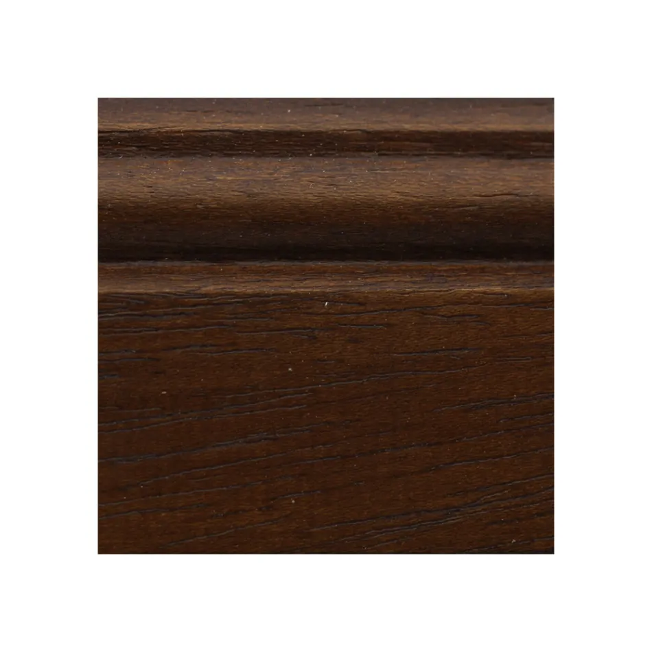 Credenza Classica in Legno Tanganica con 6 Cassetti e 2 Ante Made in Italy - Bragi Viadurini