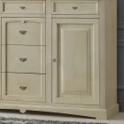 Credenza Classica in Legno Tanganica con 6 Cassetti e 2 Ante Made in Italy - Bragi Viadurini