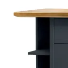 Credenza con 1 Anta, 1 Cassetto e 3 Vani a Giorno Made in Italy - Hoder Viadurini