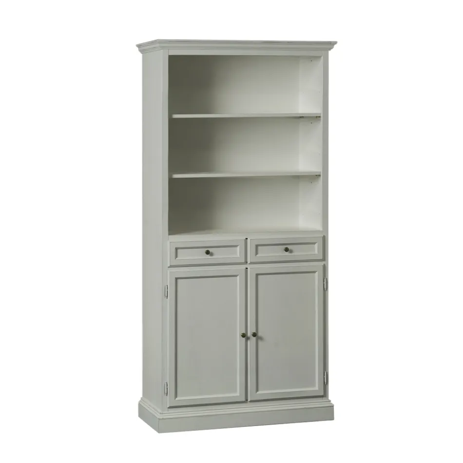 Credenza con 2 Ante, 2 Cassetti e 2 Ripiani a Giorno Made in Italy  - Camene Viadurini