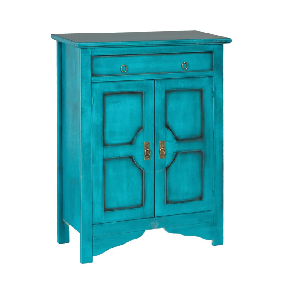 Credenza con 2 Ante e 2 Cassetti in Diverse Finiture Made in Italy - Hanuman Viadurini