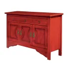 Credenza con 3 Ante e 3 Cassetti in Diverse Finiture Made in Italy - Ganesha Viadurini