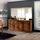 Credenza con 4 Ante e 2 Cassetti in Legno Bassano Made in Italy - Tanit Viadurini