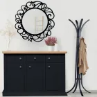 Credenza con Struttura in Particelle di Legno Impiallacciato Made in Italy - Odino Viadurini