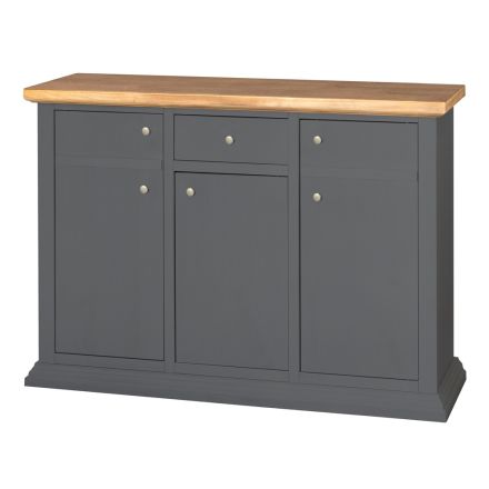 Credenza con Struttura in Particelle di Legno Impiallacciato Made in Italy - Odino Viadurini
