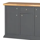 Credenza con Struttura in Particelle di Legno Impiallacciato Made in Italy - Odino Viadurini