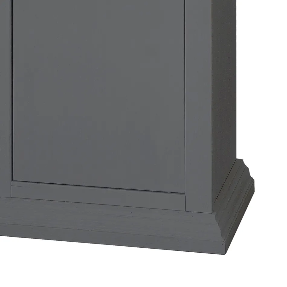 Credenza con Struttura in Particelle di Legno Impiallacciato Made in Italy - Odino Viadurini