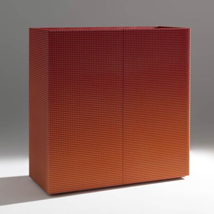 Credenza da Soggiorno con 2 Ante in Finitura Diamante Made in Italy - Sagittario Viadurini