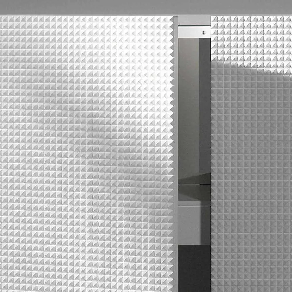 Credenza di design a 2 ante bianca, nera oppure oro modello Flora Viadurini