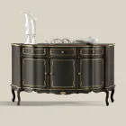 Credenza di Lusso con 3 Ante e 3 Cassetti in Legno Made in Italy - Leonor  Viadurini