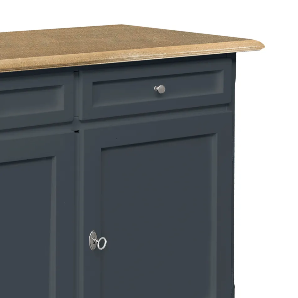 Credenza in Legno con 2 Cassetti e 2 Ante Made in Italy - Uller Viadurini