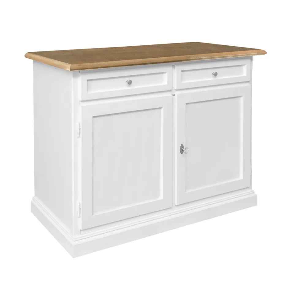Credenza in Legno con 2 Cassetti e 2 Ante Made in Italy - Uller Viadurini