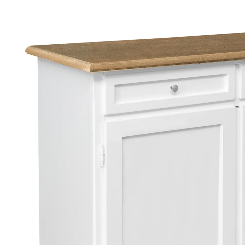 Credenza in Legno con 2 Cassetti e 2 Ante Made in Italy - Uller Viadurini