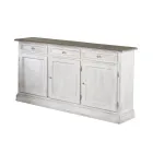 Credenza in Legno con 3 Cassetti e 3 Ante Made in Italy - Uller Viadurini