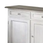 Credenza in Legno con 3 Cassetti e 3 Ante Made in Italy - Uller Viadurini