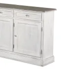Credenza in Legno con 3 Cassetti e 3 Ante Made in Italy - Uller Viadurini