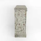 Credenza in Legno di Abete Massello con Ripiani Interni Made in Italy - Pierrot Viadurini