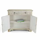 Credenza in Legno di Abete Massello con Ripiani Interni Made in Italy - Pierrot Viadurini