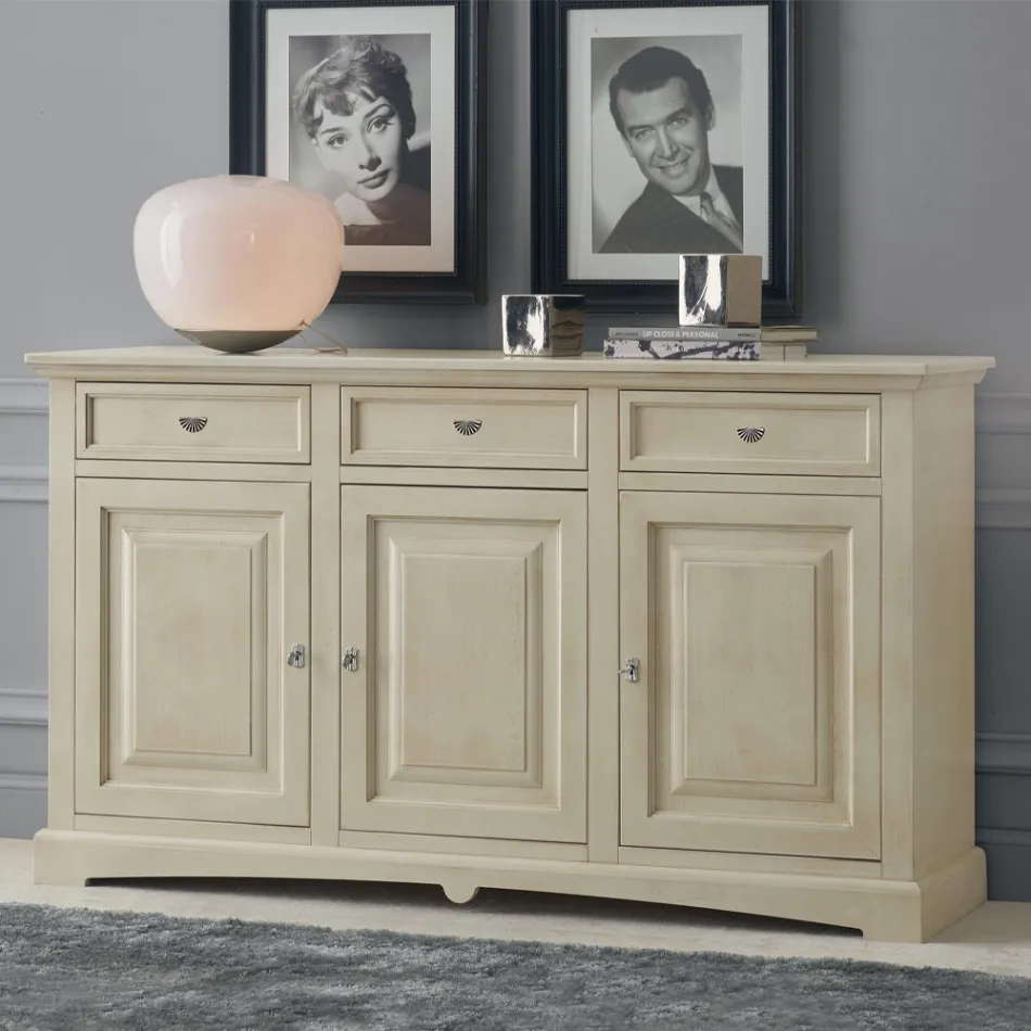 Credenza in Legno di Diverse Finiture Realizzata in Italia - Magni Viadurini