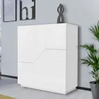 Credenza in Legno Nobilitato 3 Vani e 2 Mensole Made in Italy - Alyssa Viadurini