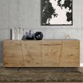 Credenza Living a 4 Ante in Legno Massello Made in Italy – Khal