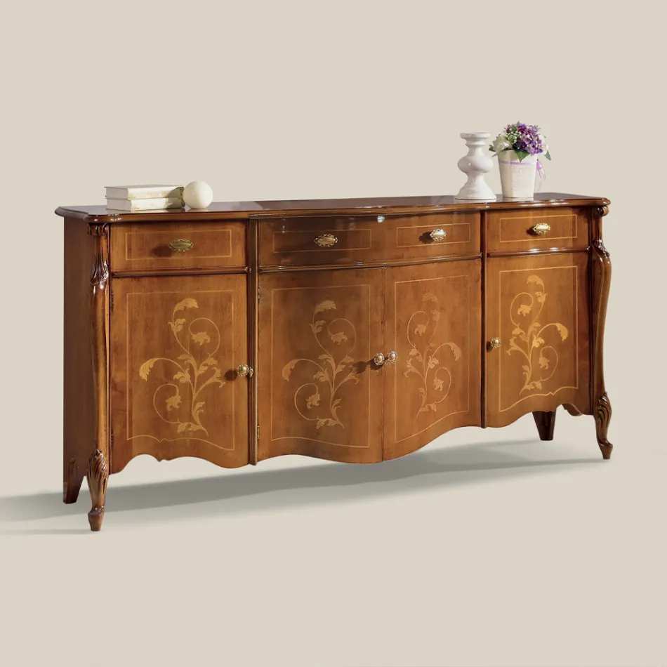 Credenza Soggiorno di Lusso in Legno Classica Made in Italy - Caligola Viadurini