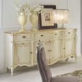 Credenza Soggiorno di Lusso in Legno Classica Made in Italy - Caligola