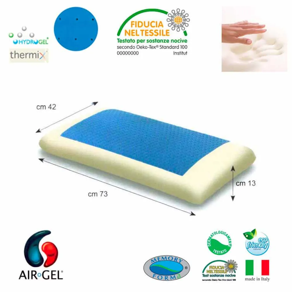 Cuscino anallergico ultra soffice Gel Soft Air made in Italy Viadurini