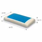 Cuscino Ergonomico in Memory Idrogel Alto 13 cm Prodotto in Italia – Pretty Viadurini