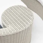 Daybad da Giardino in Fibra Polyrattan 2 Elementi - Donna Viadurini