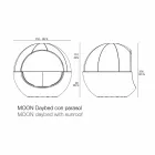 Daybed da Giardino Design Rotondo di Lusso con Parasole - Ulm Moon by Vondom Viadurini