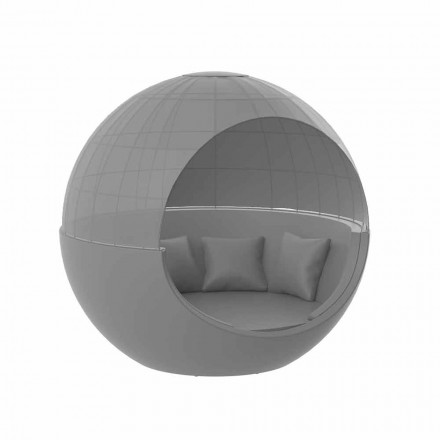 Daybed da Giardino Design Rotondo di Lusso con Parasole - Ulm Moon by Vondom Viadurini