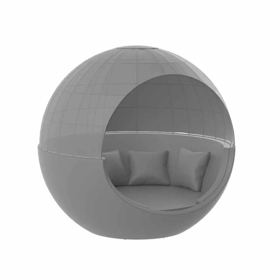 Daybed da Giardino Design Rotondo di Lusso con Parasole - Ulm Moon by Vondom Viadurini