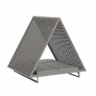 Daybed da Giardino di Lusso in Alluminio e Tessuto - Frame Vineyard by Vondom Viadurini