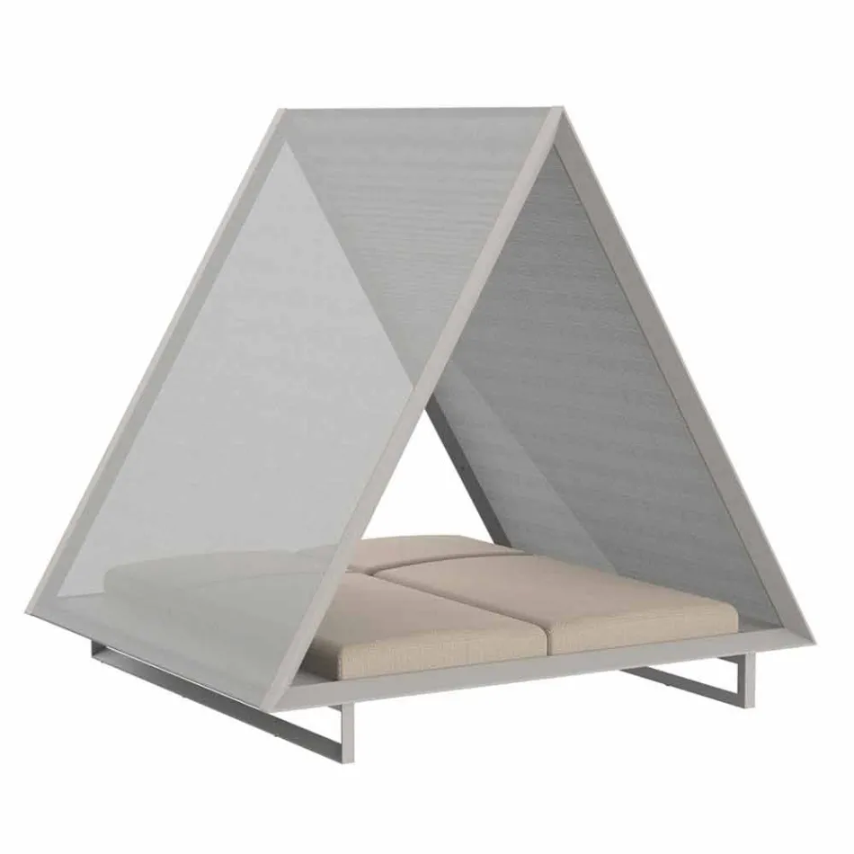 Daybed Esterno in Alluminio e Tessuto Design di Lusso - Frame Vineyard by Vondom Viadurini