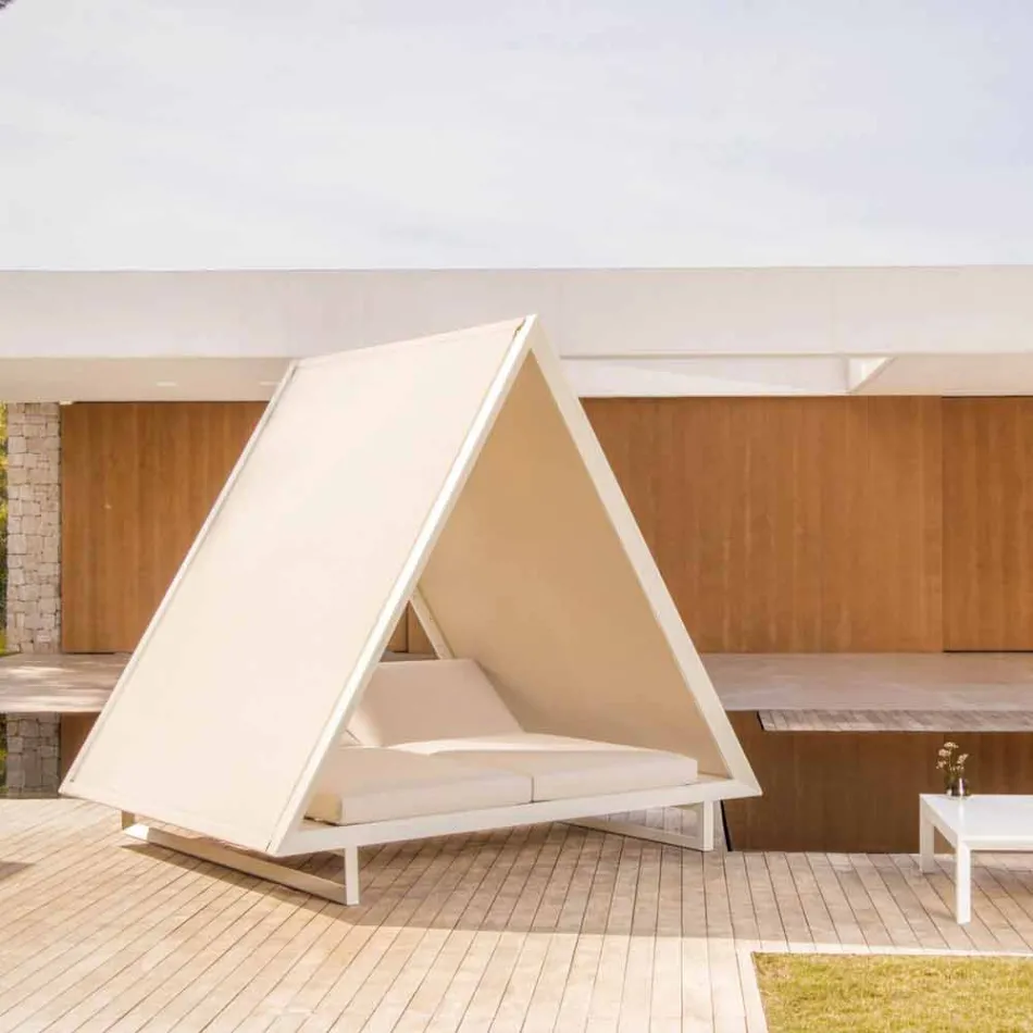 Daybed Esterno in Alluminio e Tessuto Design di Lusso - Frame Vineyard by Vondom Viadurini